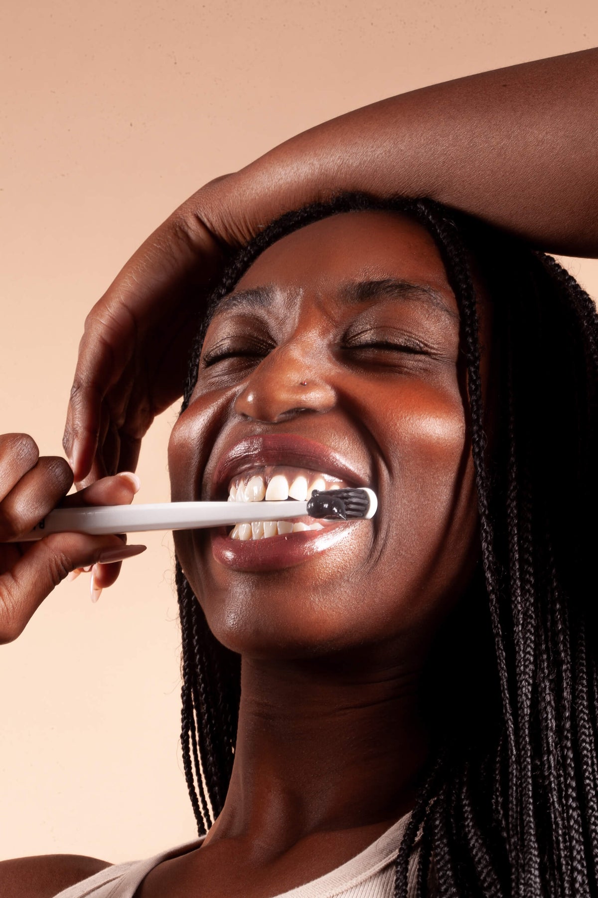 Charcoal-Infused Biodegradable Toothbrush