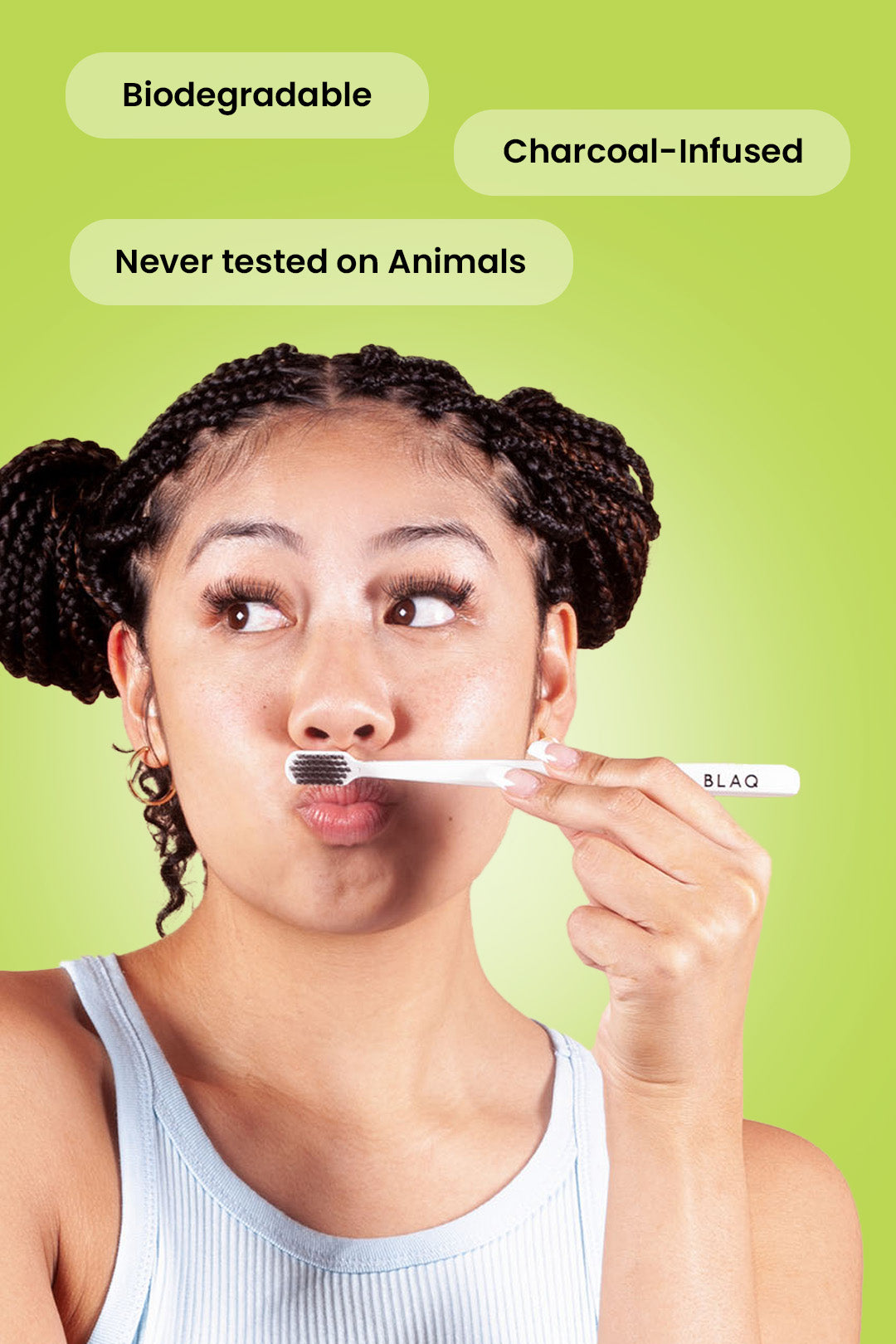 Charcoal-Infused Biodegradable Toothbrush